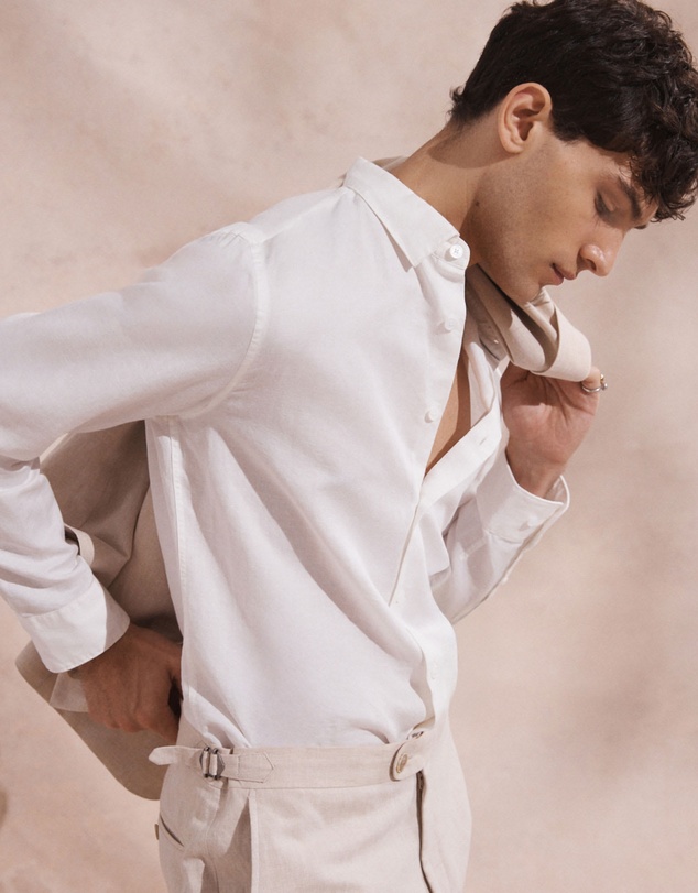 SABA - Reeves Long Sleeve Classic Linen Cotton Shirt
