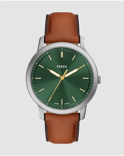 Fossil - Minimalist Brown Analogue Watch