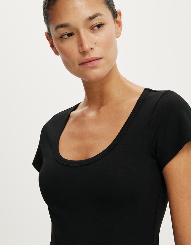 Cotton On - Everyday Smooth Scoop Neck Tee