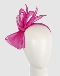 Max Alexander - Fuchsia Sinamay Bow Fascinator