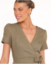 Petal & Pup - Leontine Midi Dress - Olive