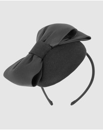 Max Alexander - Felt Winter Pillbox Fascinator with Bow