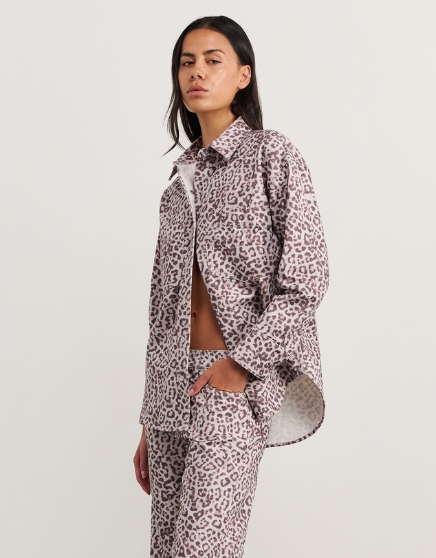 Jag - Leopard Denim Shirt