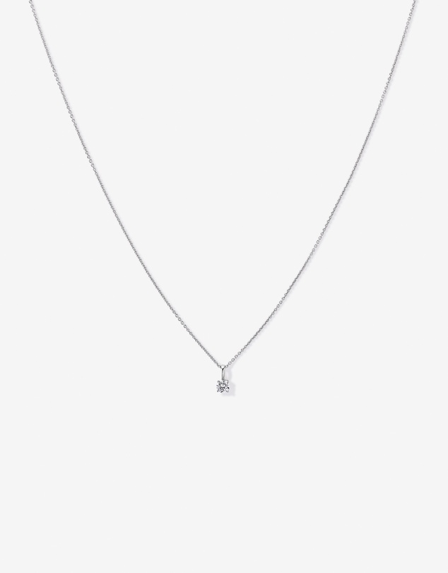 Michael Hill - 0.20 Carat TW Round Brilliant Laboratory-Grown Diamond Solitaire Pendant in Sterling Silver