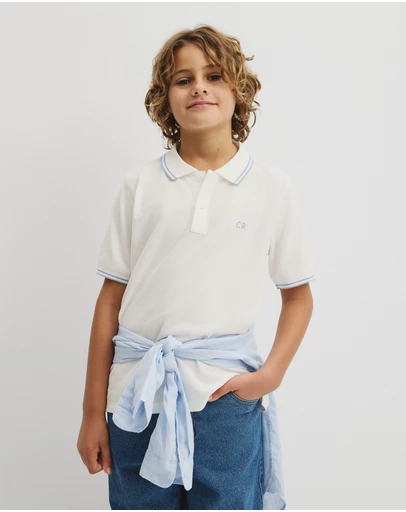 Country Road - Teen Short Sleeve Logo Polo