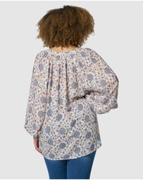 Something 4 Olivia - Bianca Print Blouse