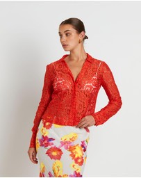 Studio - Pip Sheer Lace Long Sleeve Shirt