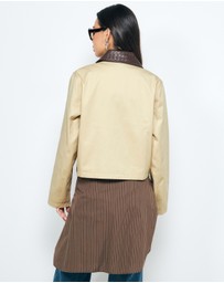 AERE - Cotton Contrast Jacket