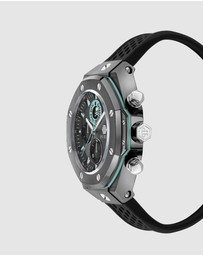 Philipp Plein - Plein Chrono Royal 46mm Gun Dial with Black Silicone Strap