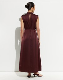 Calli - Union Cowel Midi Dress