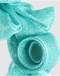 Max Alexander - Sinamay Curls Aqua Fascinator