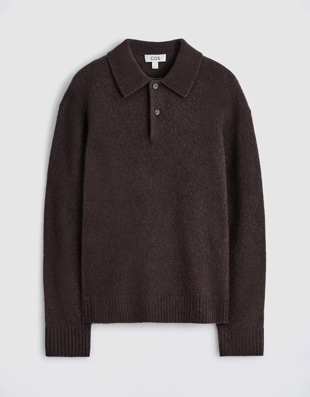 COS - Brushed-Wool Polo Shirt