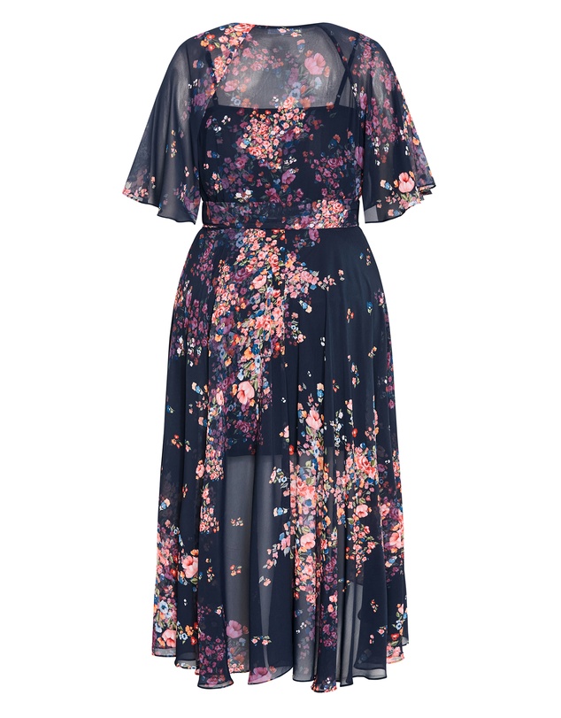 City Chic - Lovers Lane Print Dress