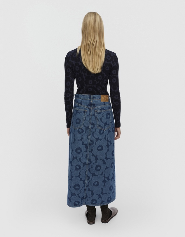 Marimekko - Maridenim Kuvastuma Unikko Skirt
