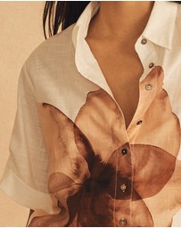 AUR OCEA - Cuffed Short Sleeve Shirt
