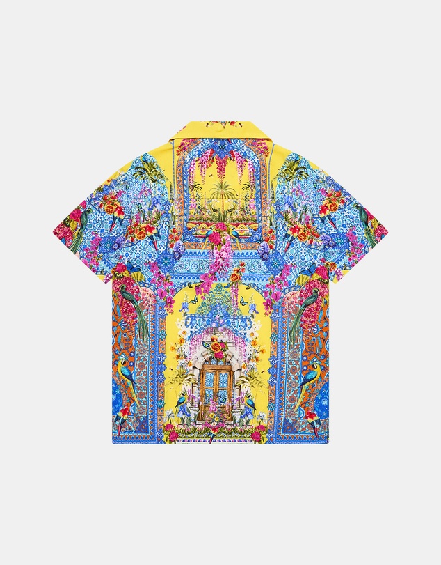 Camilla - Short Sleeve Camp Collared Shirt - Kids-Teens