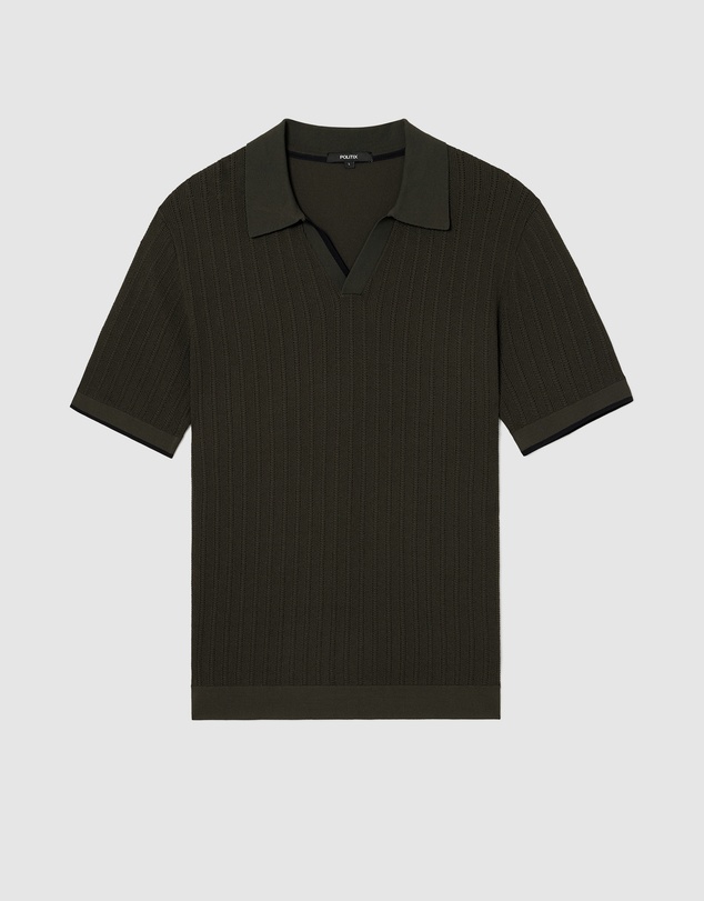 Politix - Anderson Stripe Texture Knit Polo