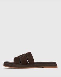 Betts - Bella Leather Flat Slides
