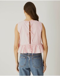 Atmos&Here - Marisol Ruffle Hem Top