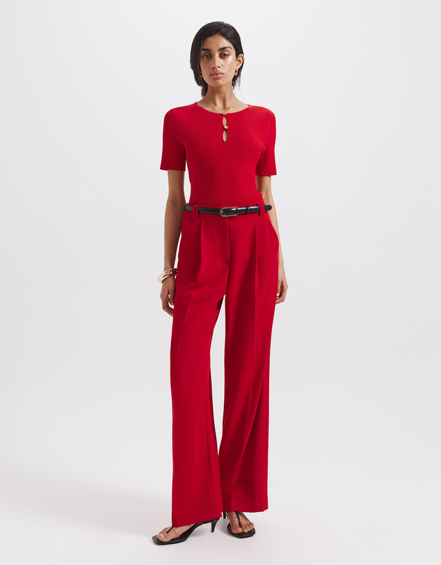 SABA - Vicky Keyhole Rib Knit