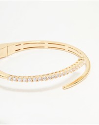 Lovisa - Gold Diamante Hinge Bangle