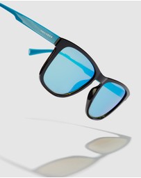 Hawkers Co - HAWKERS- Polarized Black Clear Blue ZHANNA Sunglasses for Men and Women UV400
