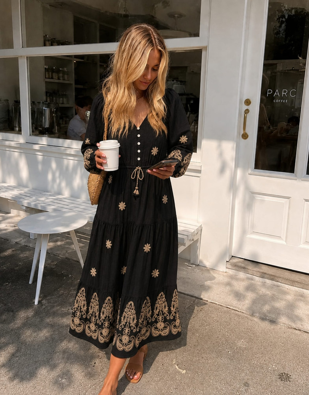 Esther & Co - Zade Dress - Golden Eclipse