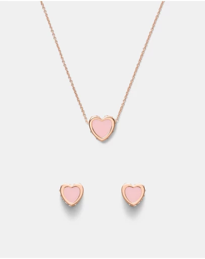 MIMCO - Lover Heart Earrings And Necklace Set