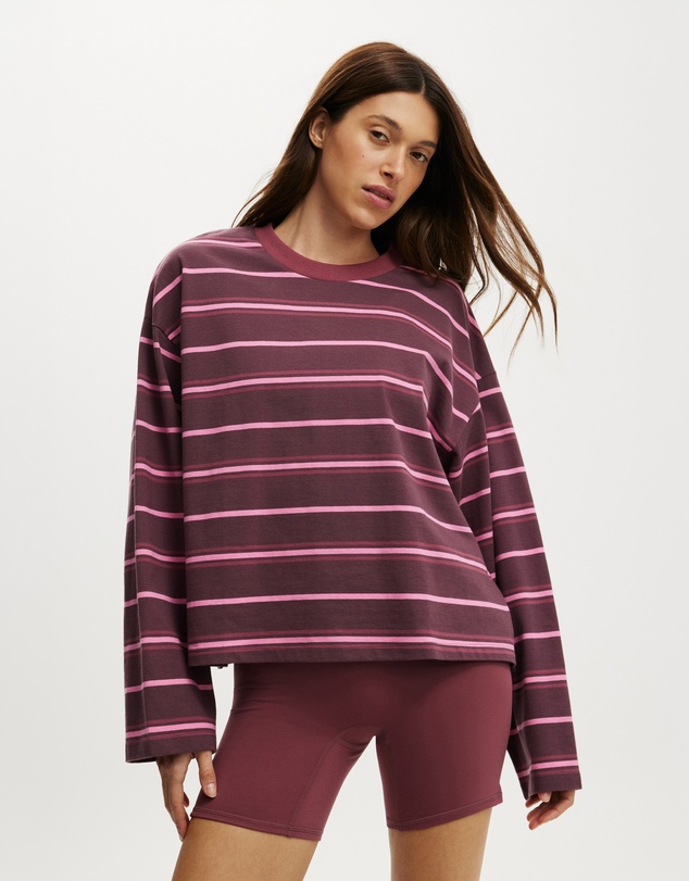 Cotton On Body Active - Long Sleeve Graphic Crew Top