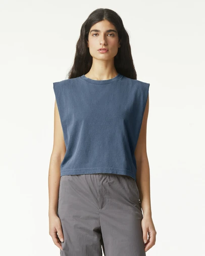 American Apparel - Heavyweight Garment Dyed Women's Muscle T-Shirt