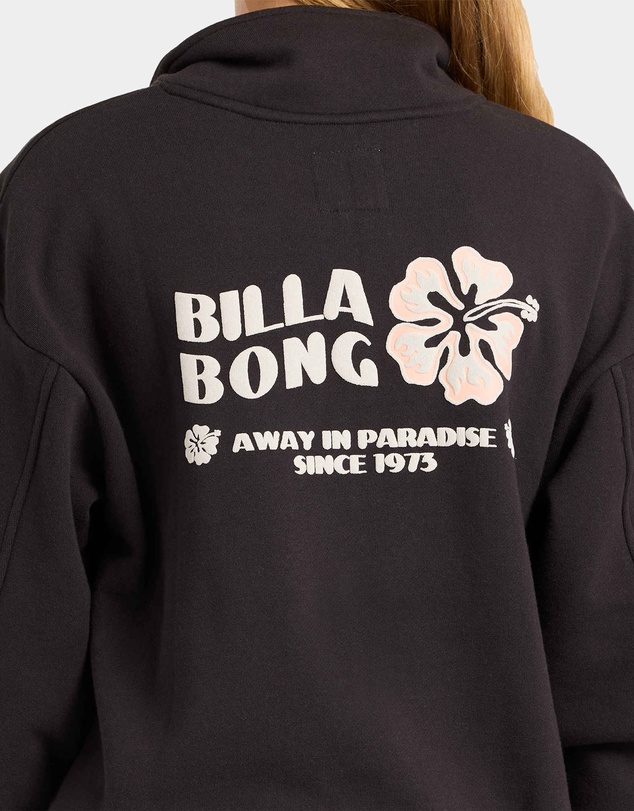 Billabong Kids - Girls 6 to 16 Paradise Half Zip Crew Neck