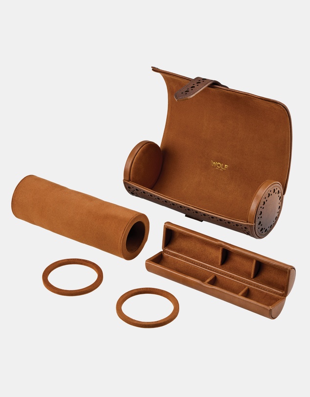 Wolf - WOLF Brogue Triple Watch Roll