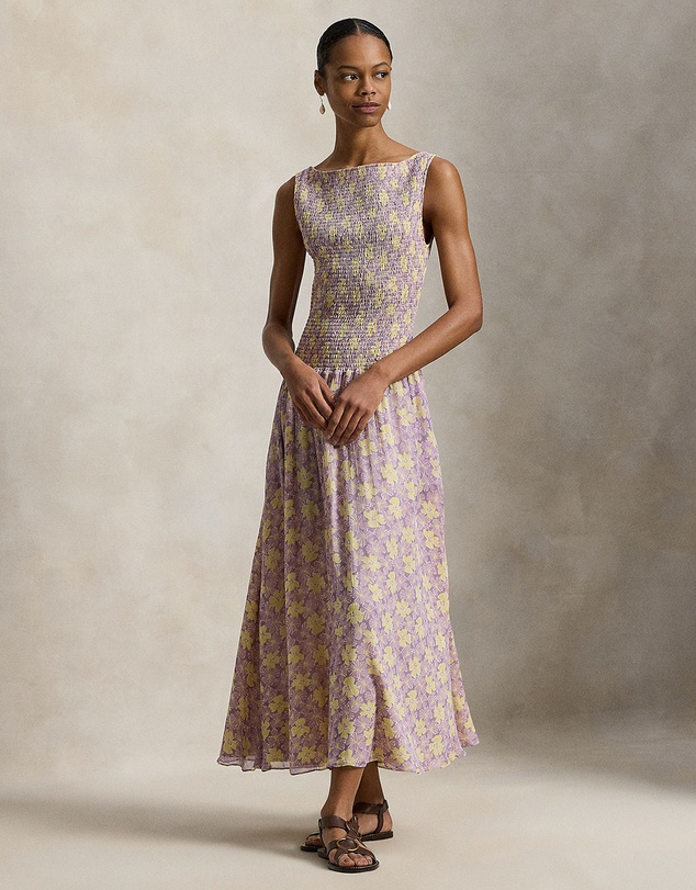 Polo Ralph Lauren - Floral Smocked Crinkled Dress - The ICONIC Exclusive