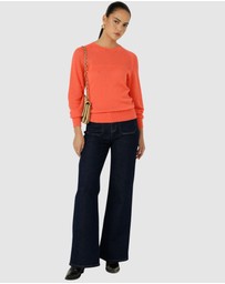 SACHA DRAKE - Long Sleeve Ripple Knit Top