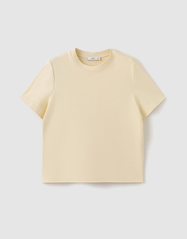 M.N.G - Short-Sleeved Cotton T-Shirt