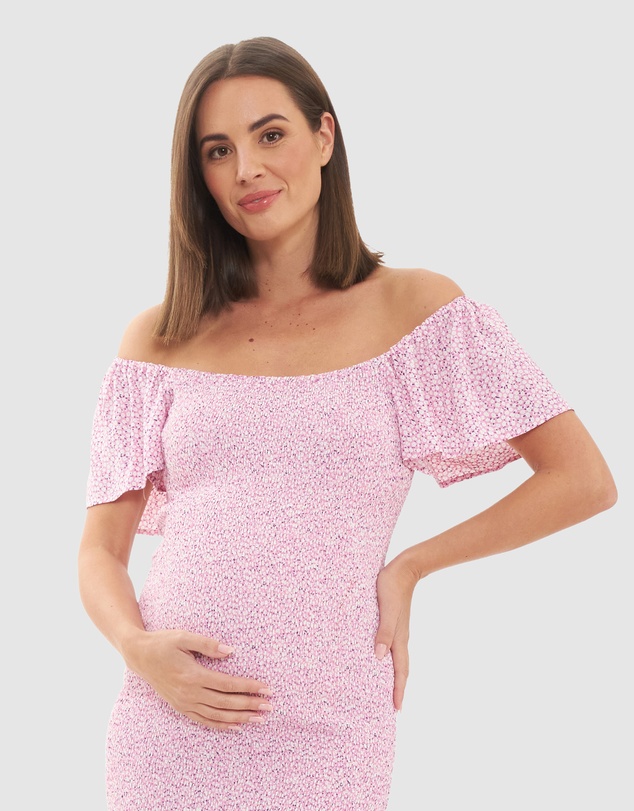 Ripe Maternity - Selma Shirred Dress