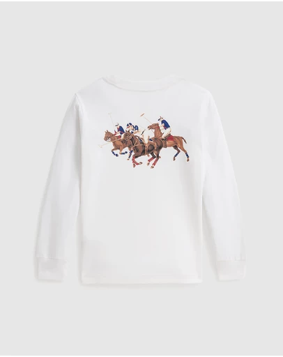 Polo Ralph Lauren - Triple-Pony Cotton Long-Sleeve Tee - Kids