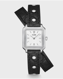 Cluse - Gracieuse Mini Watch Double Leather, Black Studs