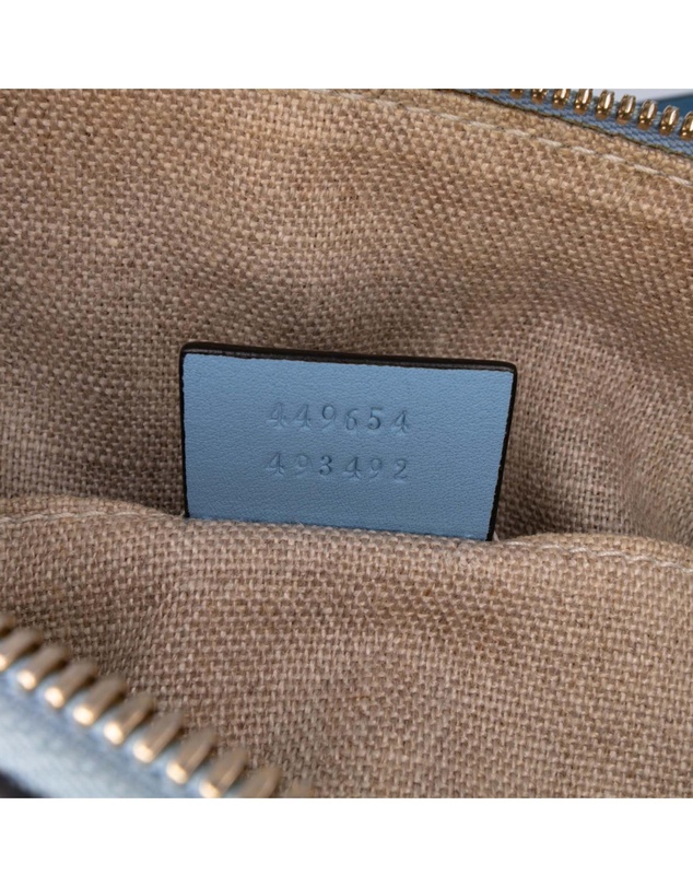 Pre-Loved by Azura Reborn - Pre-Loved gucci Leather Top Handle Bag with Zip Closure and Adjustable Shoulder Strap