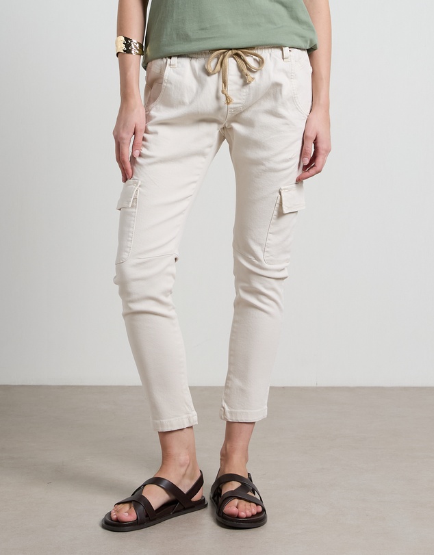 DRICOPER DENIM - Active Cargo Cream Jeans