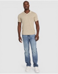 GUESS - Leon Linen Short Sleeve Polo Shirt