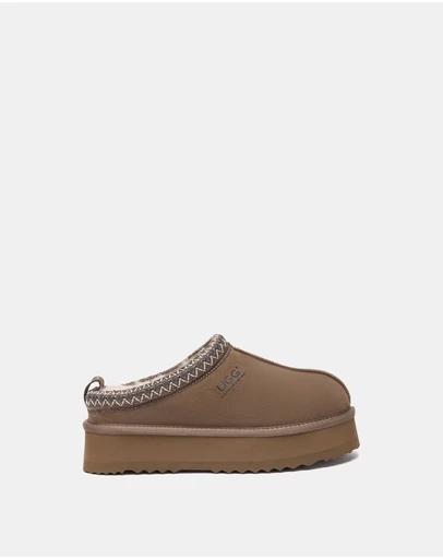 EVERAU - Australian Shepherd Ugg Tay Platform Cow Suede Upper House Shoes