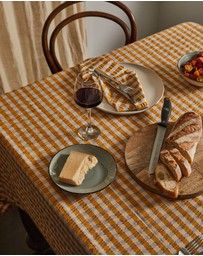 Mosey Me - Mango Seersucker Tablecloth