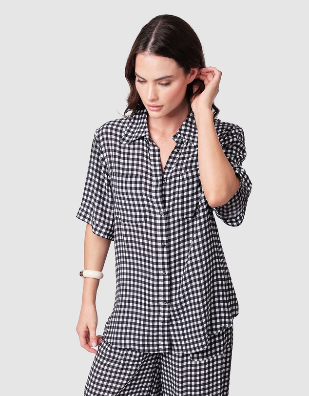 UNE PIECE - Short Sleeve Button-Up Shirt