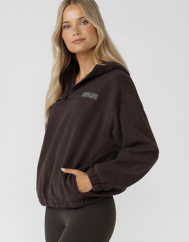 Lorna Jane - Nova Polar Fleece Quarter Zip Hoodie