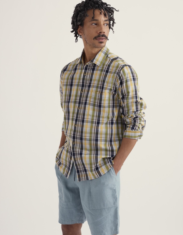 Seasalt - Men's Banyan Checked Cotton Shirt