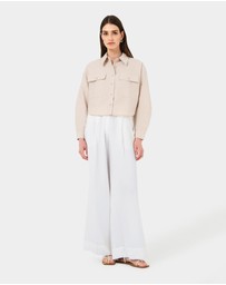 Forcast - Kyla Crop Pocket Shirt