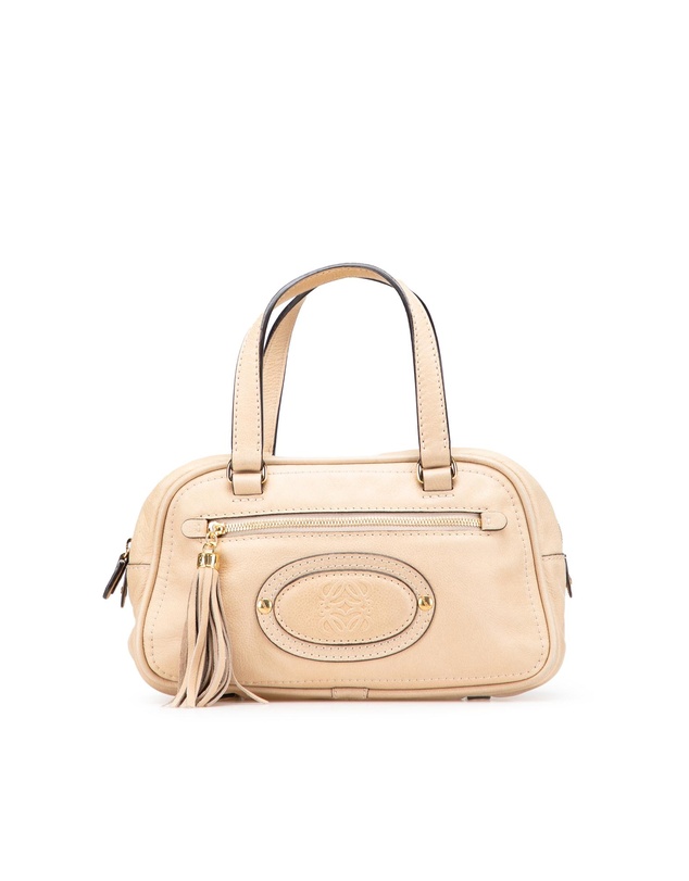 Pre-Loved by Azura Reborn - Pre-Loved loewe Elegant Leather Satchel Bag with Tassel Accent for Everyday Use
