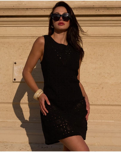UNE PIECE - Crochet Mini Dress