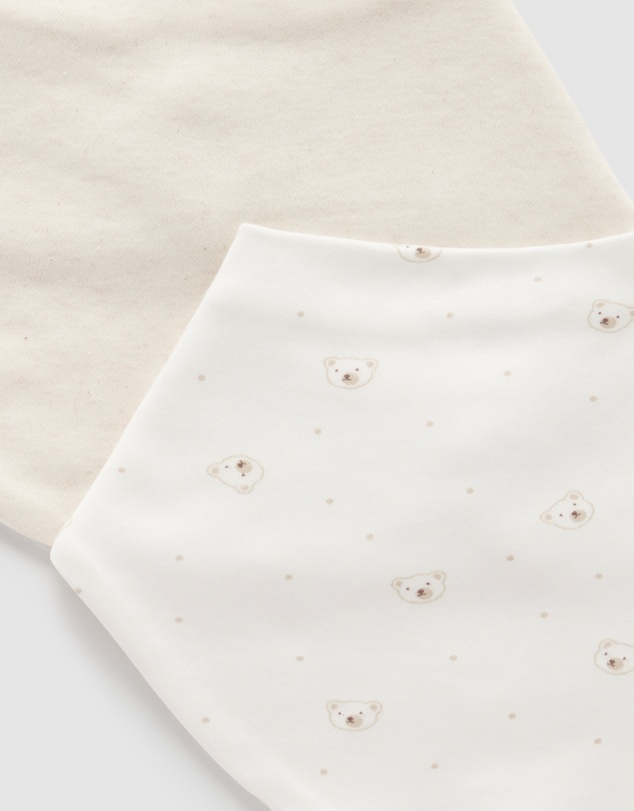 Purebaby - 2 Pack Essential Dribble Bib-Babies